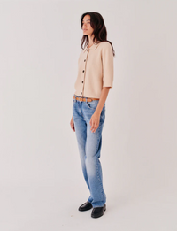 Como Cropped Cardigan Macadamia Cardigans