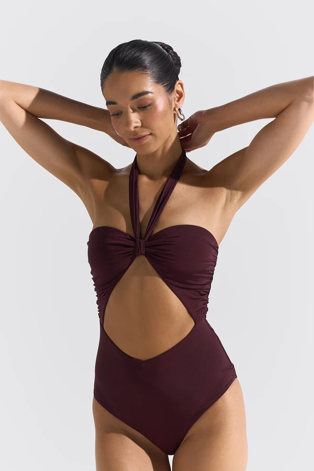 Helio Swimsuit Burgundy Bikini