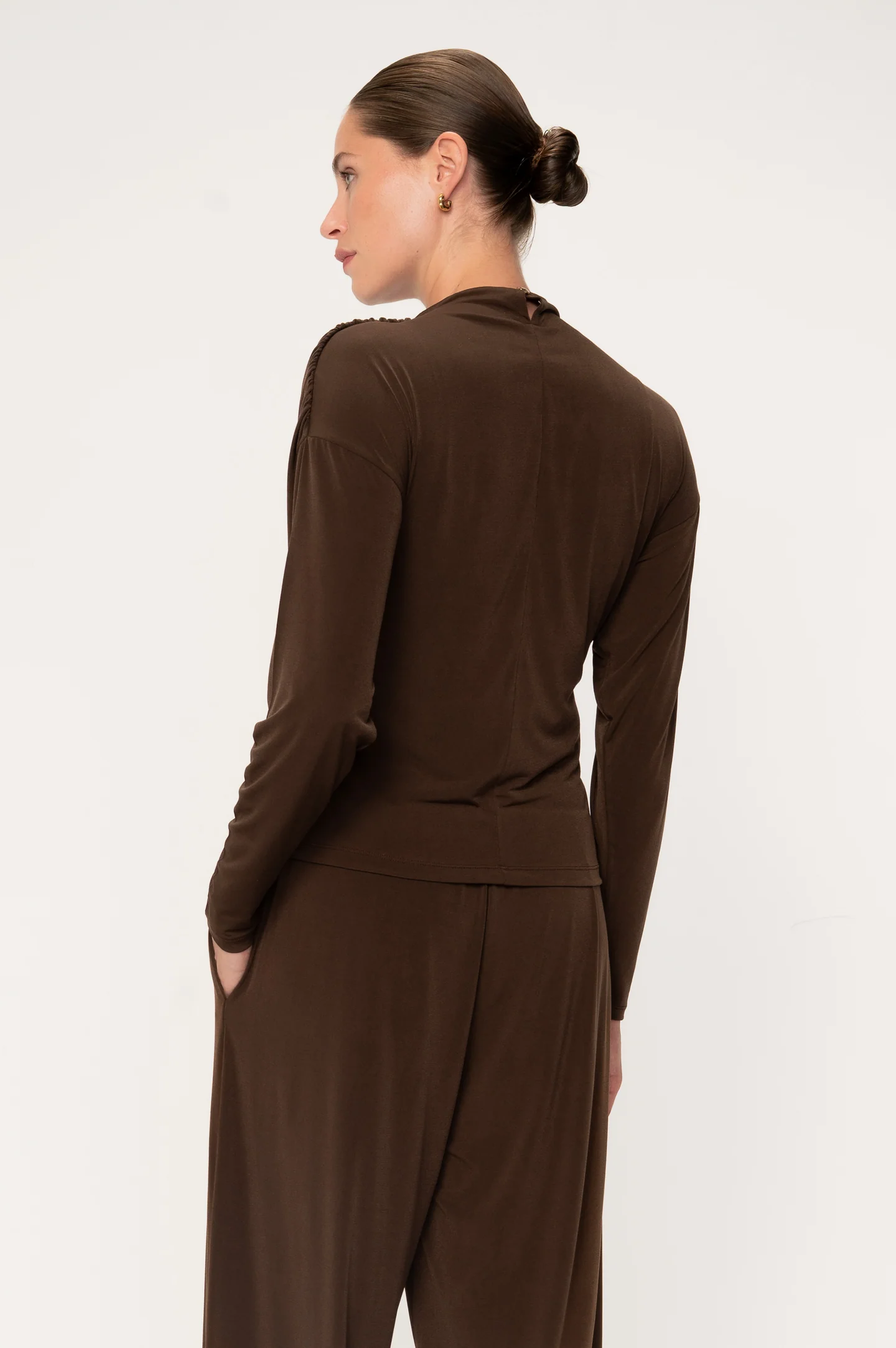 Mirel Top Mocha Bluser