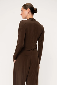 Mirel Top Mocha Bluser