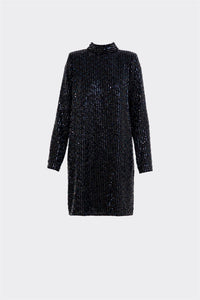 Club Sequin Dress Black Kjoler