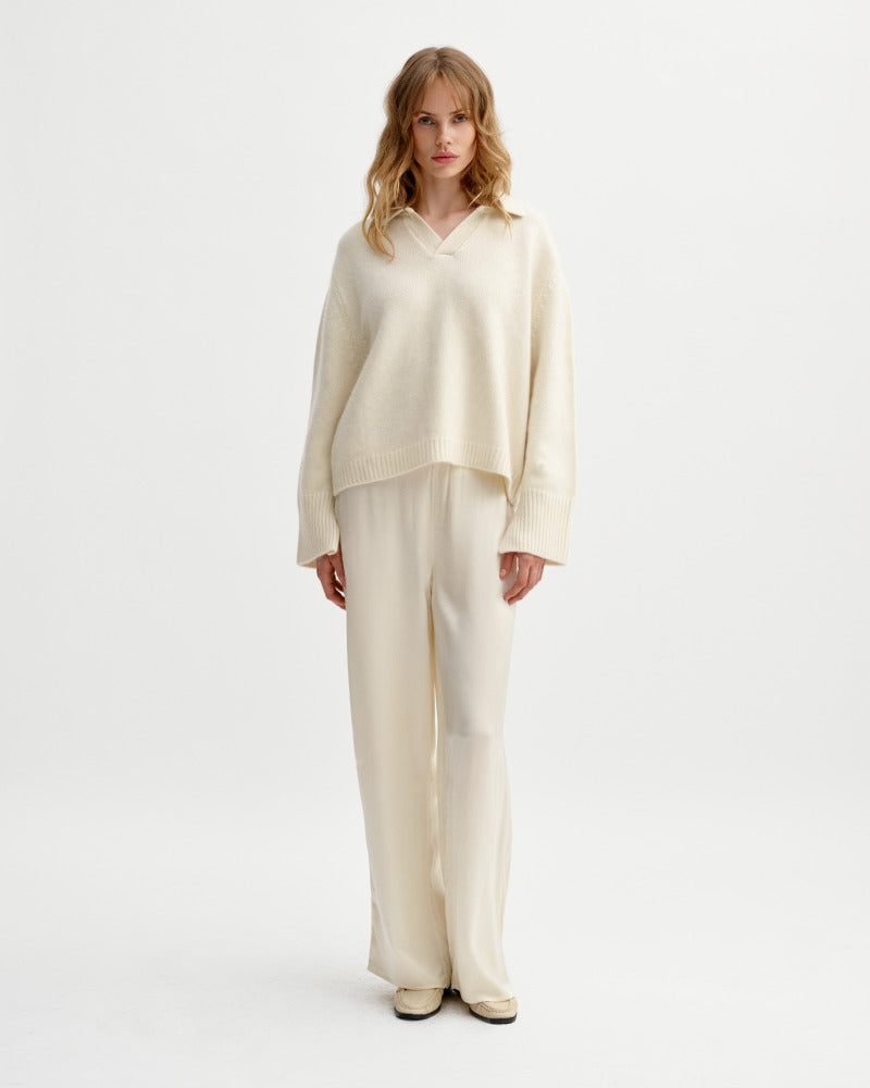 Monaco Sweater Cream Gensere