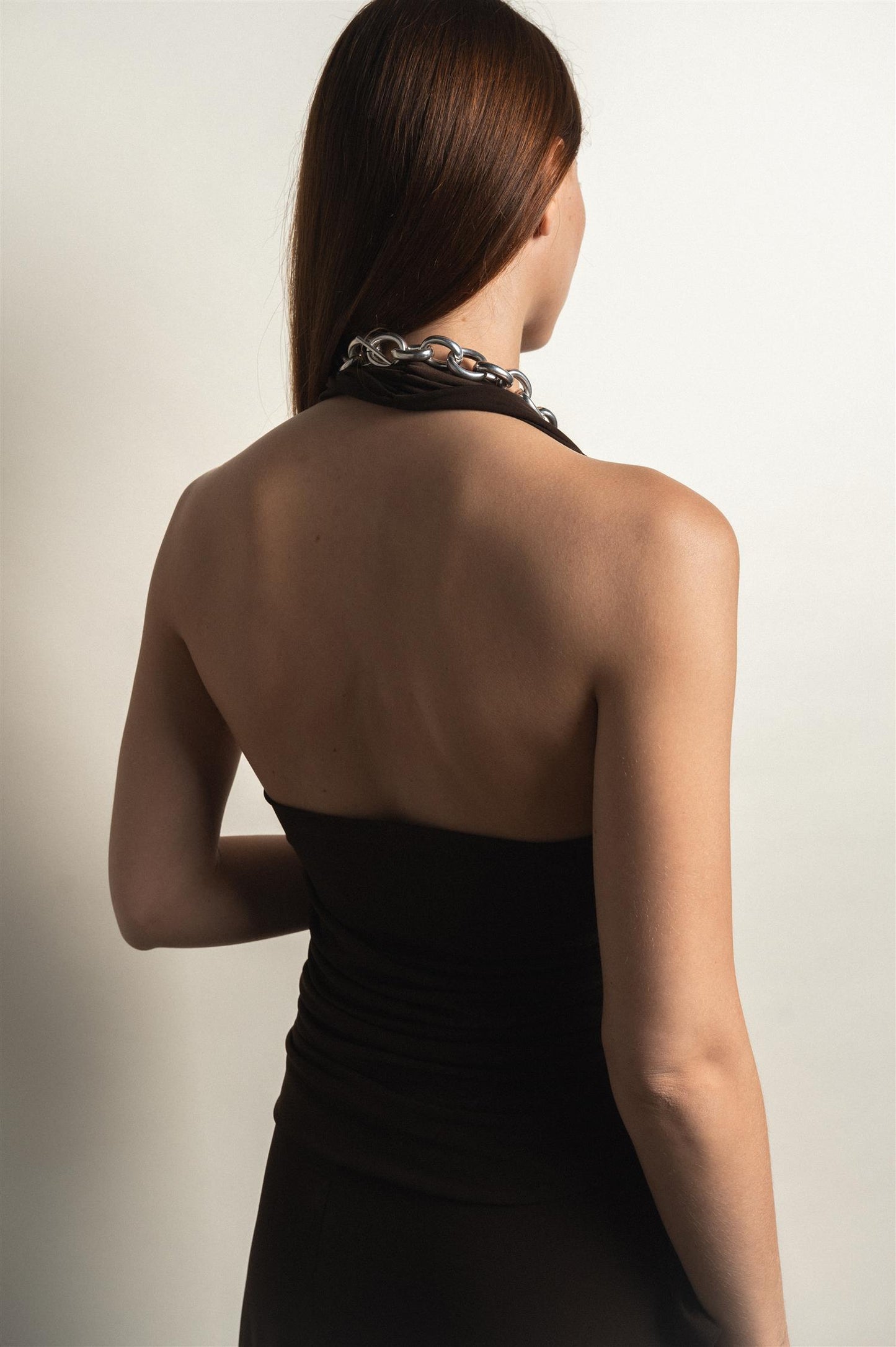 Soleil Top Mocha Bluser