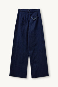 Merci Wide Pants Dark Denim Bukser