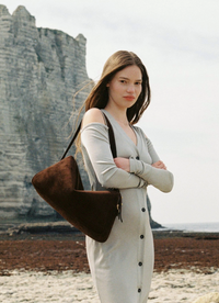 Trousse Suede Brownie Vesker