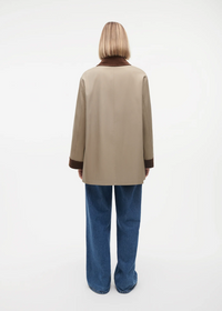 Fiora Cotton Twill Jacket Olive Jakker