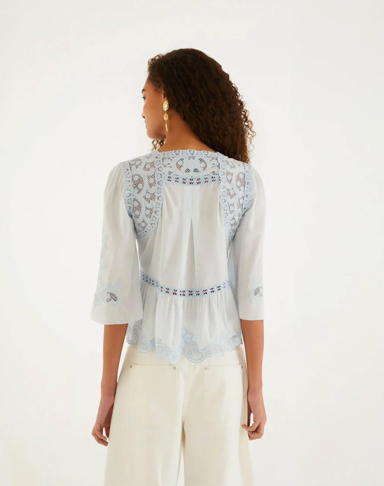 Bluser | Farm Rio Richelieu short sleeve blouse