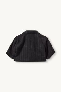 Richard Crop Blazer Black Pinstripe Blazere