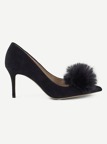 Aljo Suede Plush Pumps Meteorite Sko