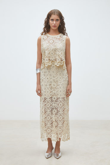 Lois Blouse Beige Bluser