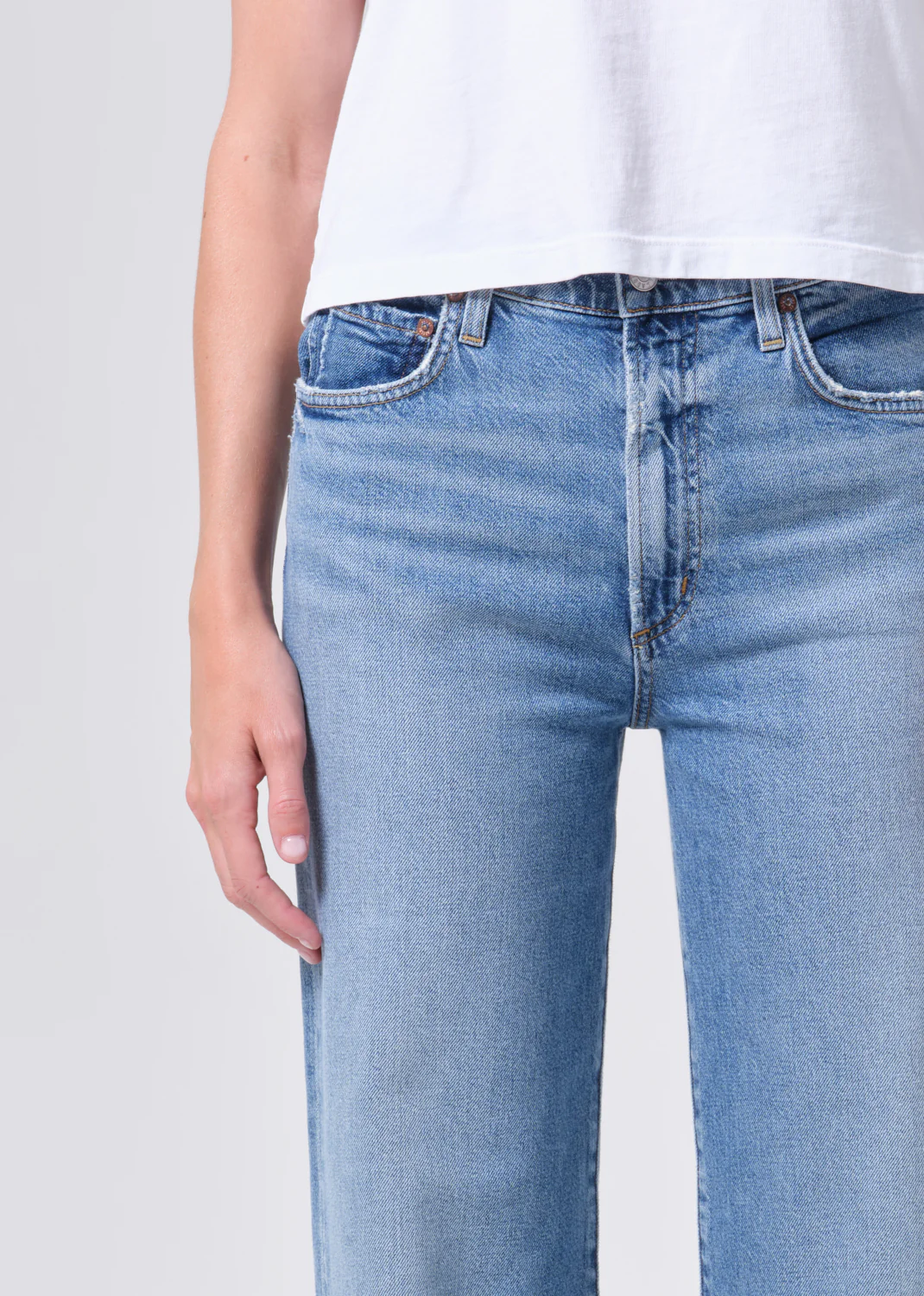 Harper Straight Jeans in Kindle Bukser