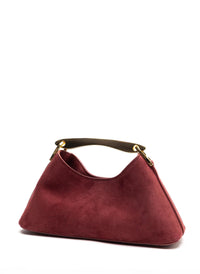 Mini Boomerang Suede Burgundy Vesker