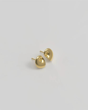 Shell Ear Studs Pleated Øredobber