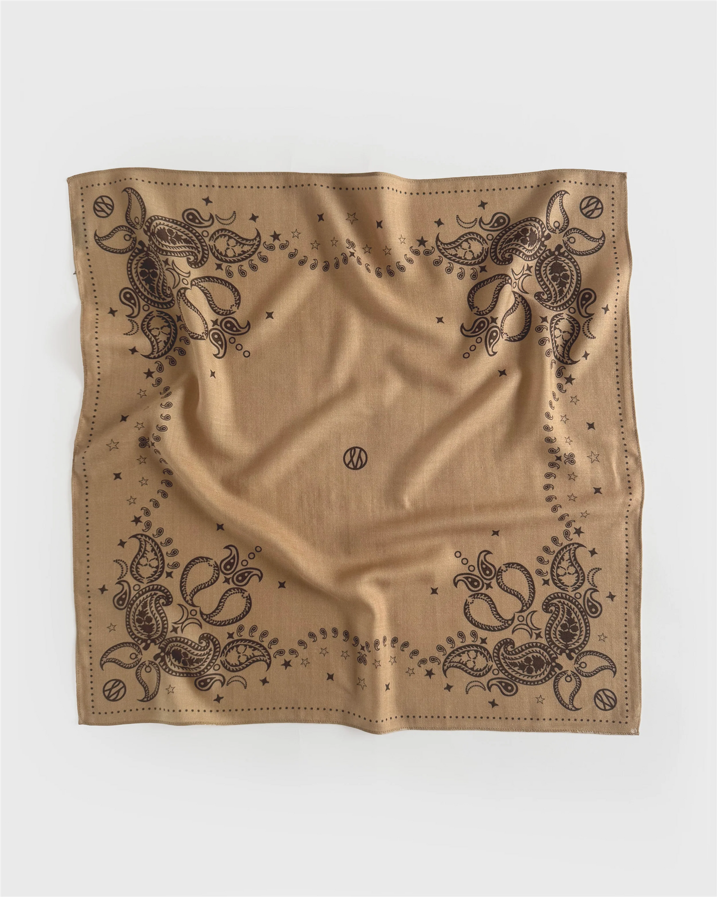 Wool Paisley Scarf Cappuccino