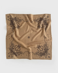 Wool Paisley Scarf Cappuccino