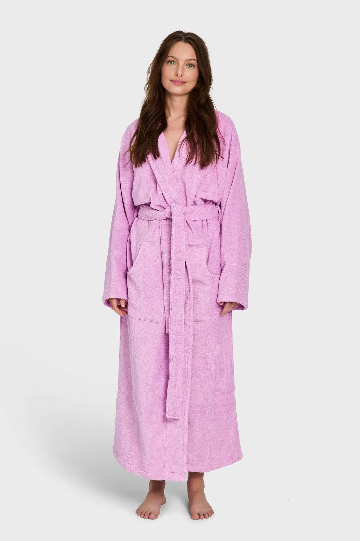Naram Bathrobe - Soft Fuchsia S/M Badekåper