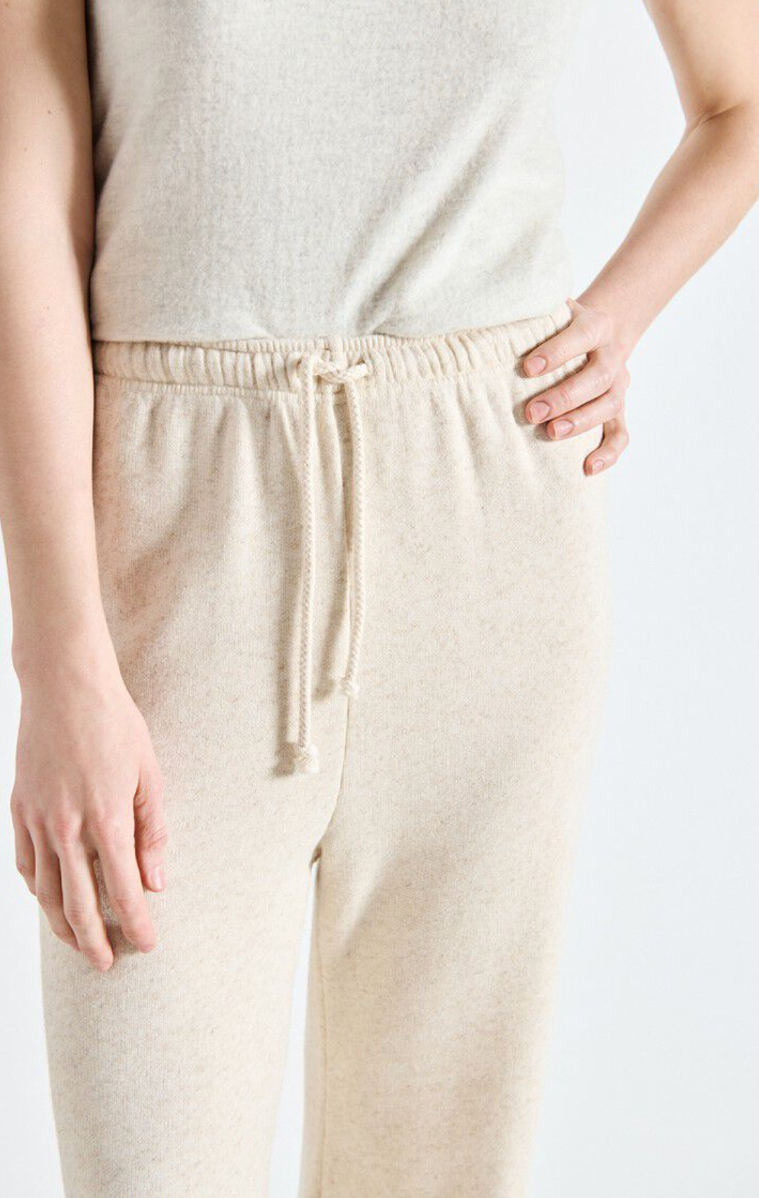 Itonay Pants Ecru Melange Bukser
