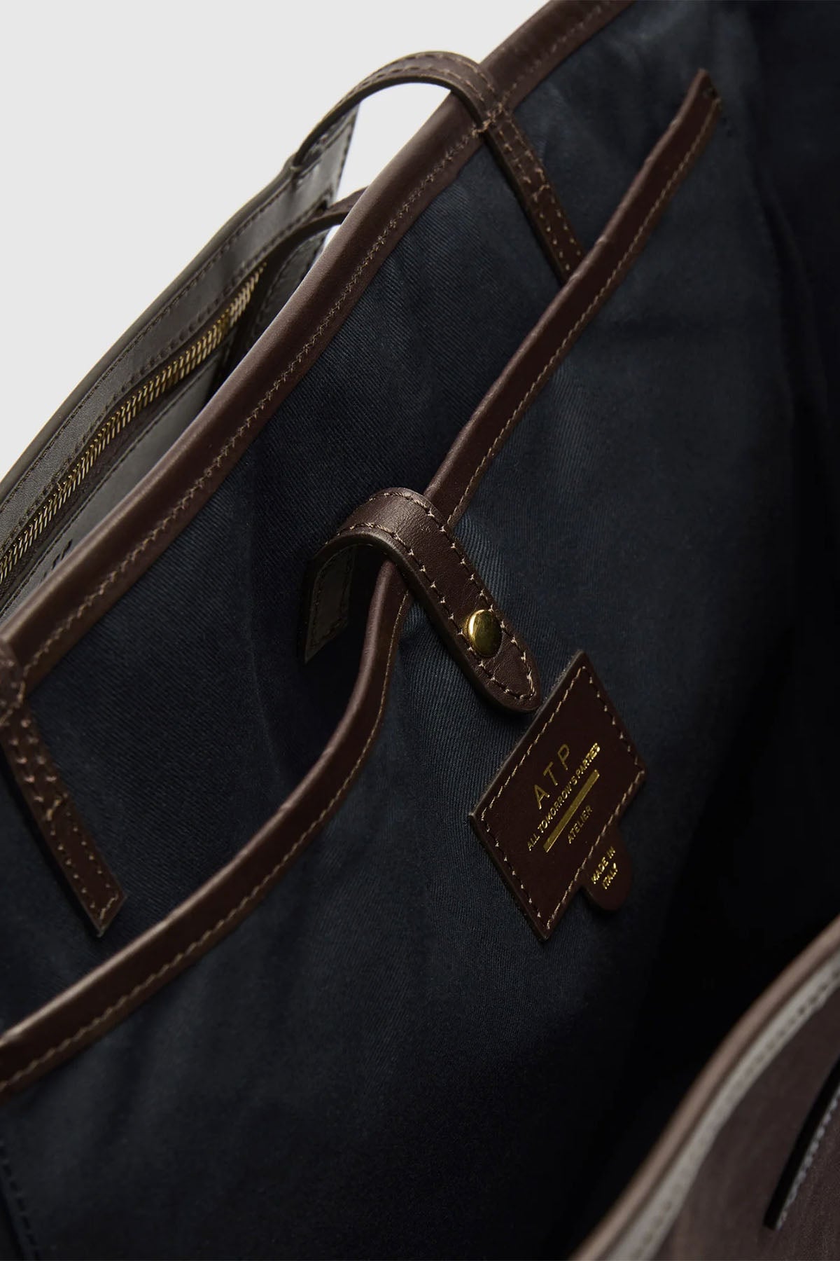 Vesker | Eraclea Walnut Suede/Leather Large Tote Bag