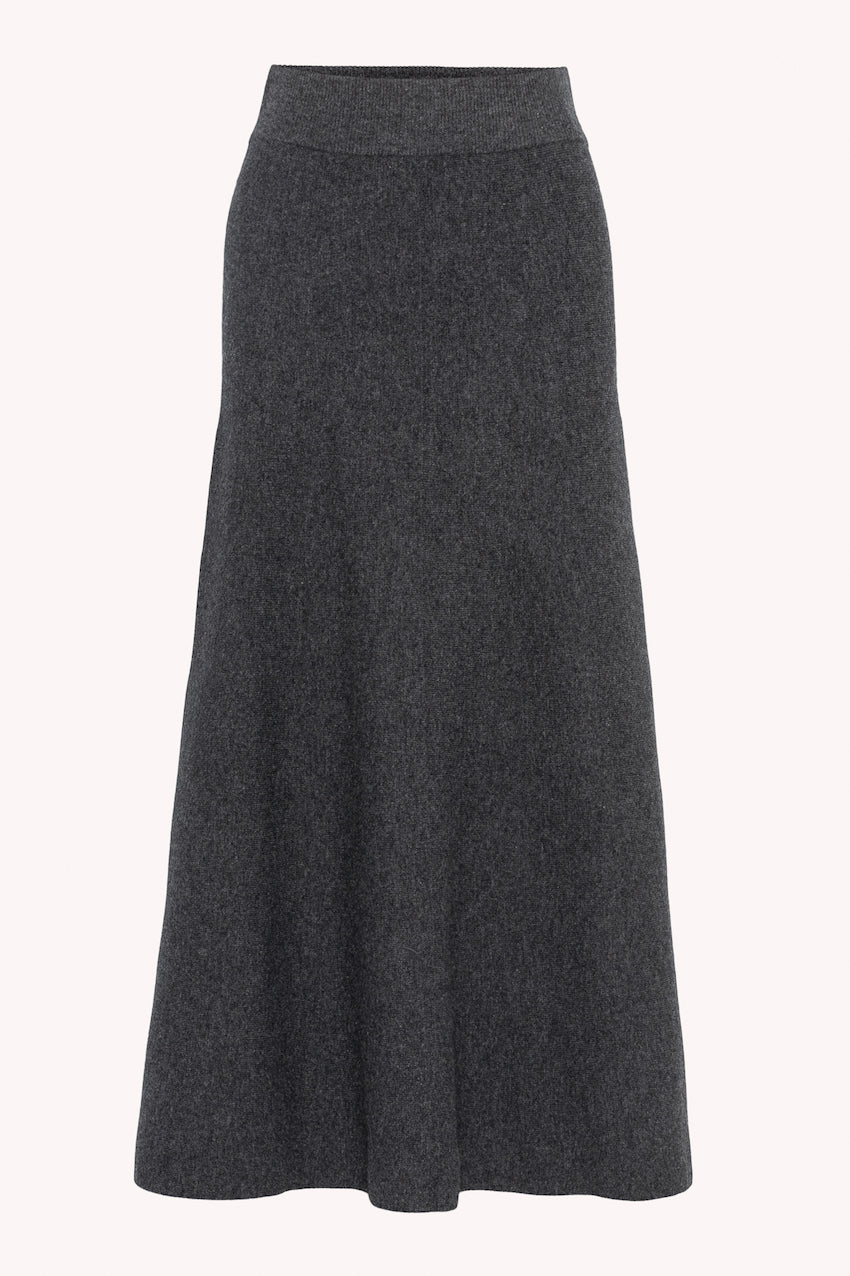 Valeria Merino Skirt Charcoal Skjørt