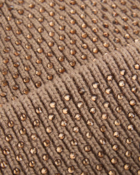 Embellish Beanie Brown Lue