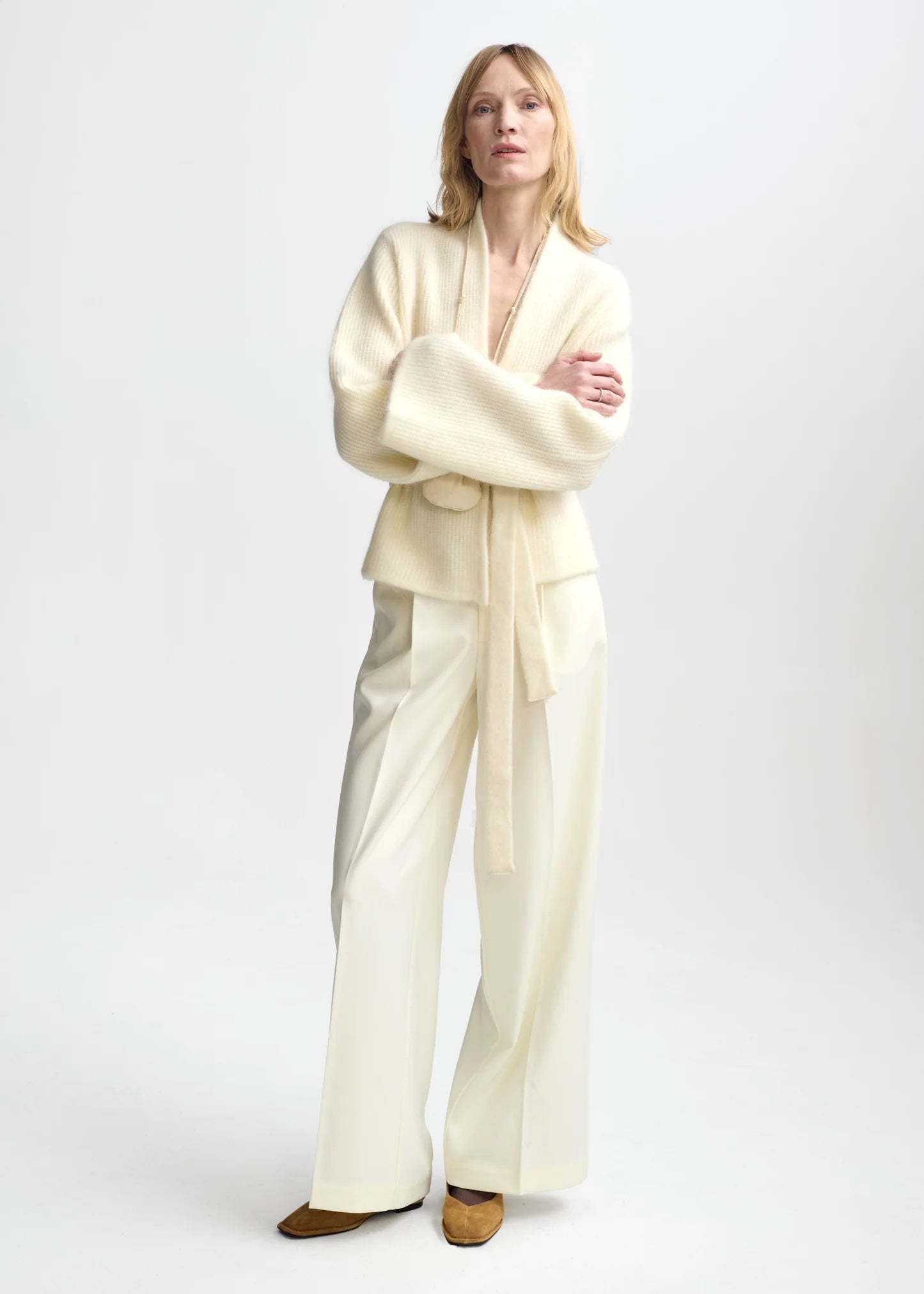 Lila Mohair Cardigan Eggshell Cardigans