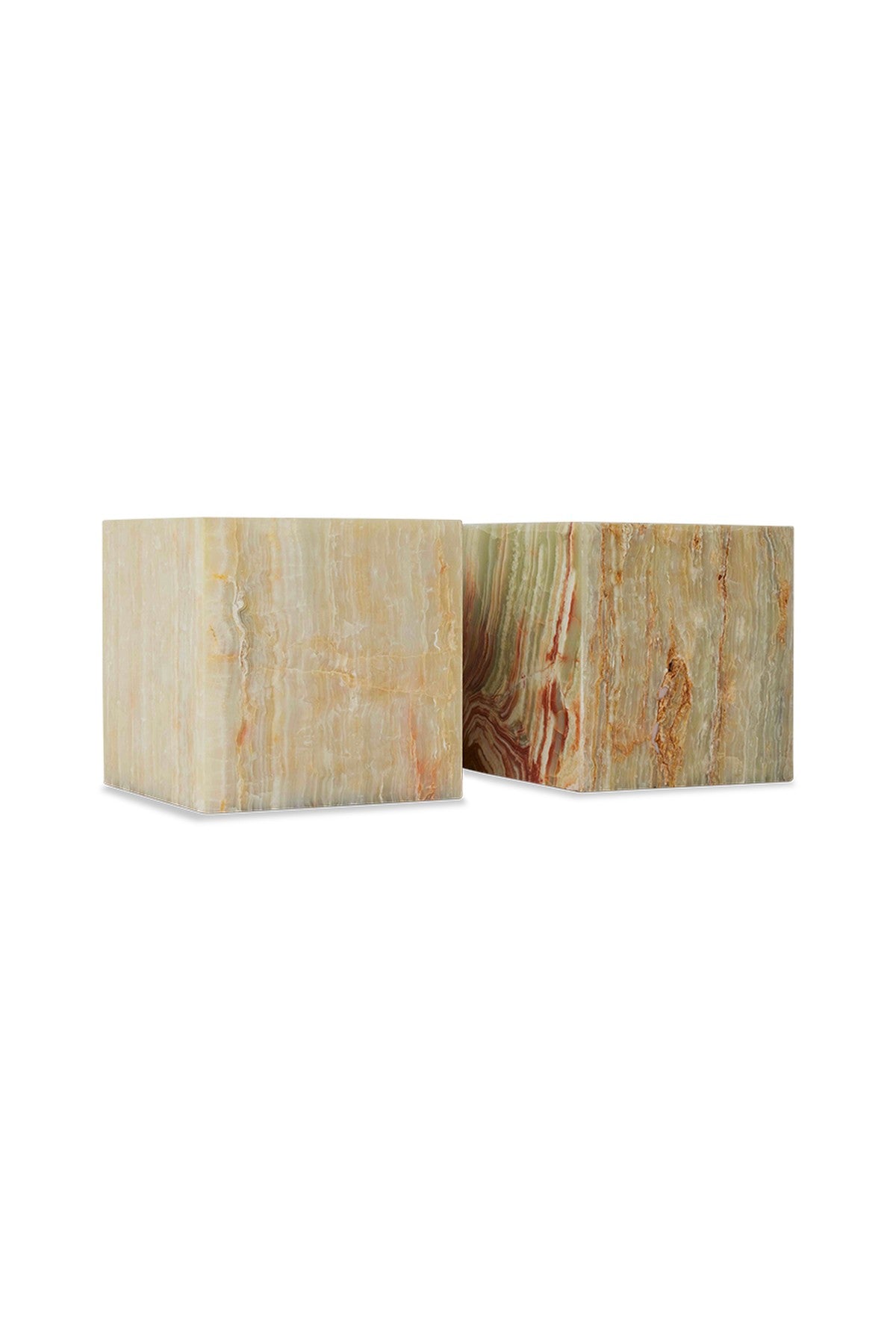 Onyx marble block table