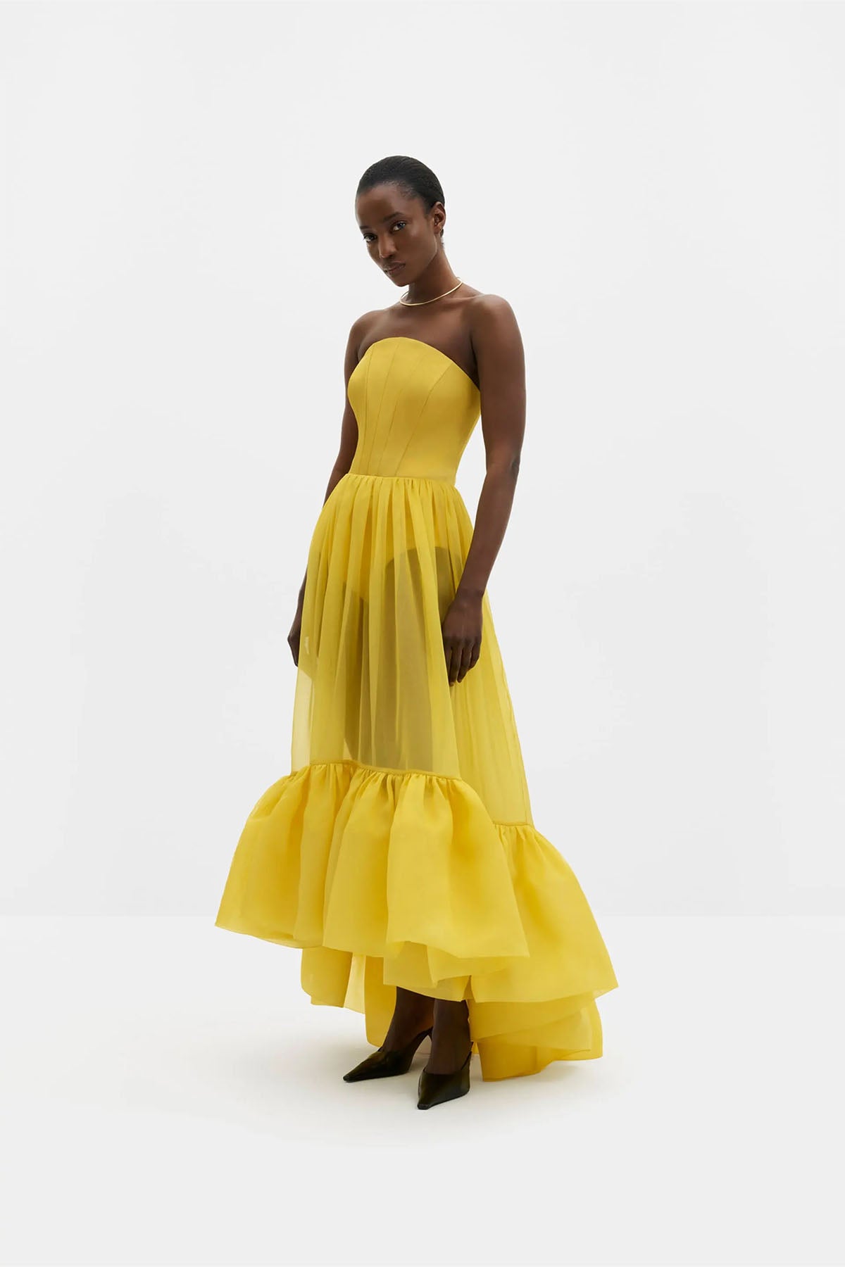 Kjoler | Lilou Corset Silk Blend Maxi Dress