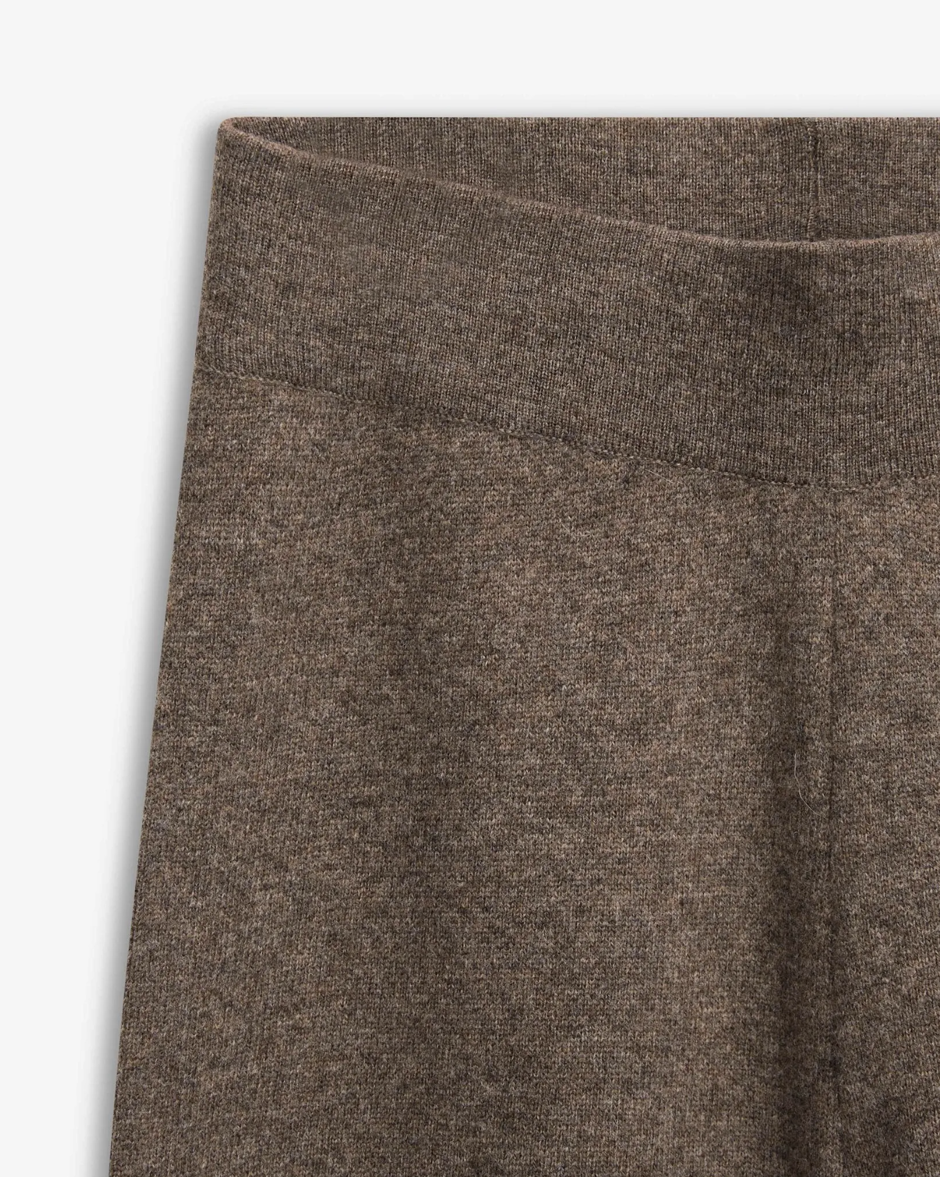 Serge Merino Pants Brown Melange Bukser