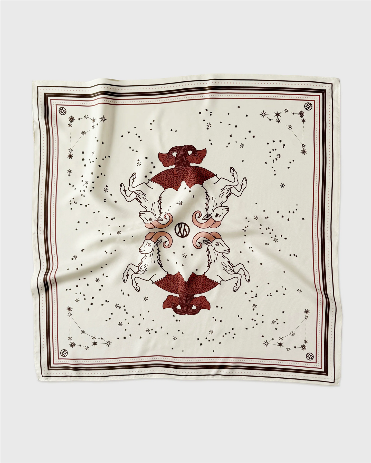 Zodiac Scarf Capricorn Cream Skjef