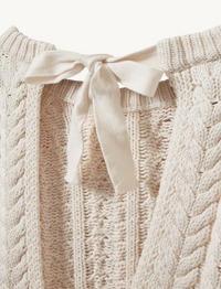 Leone Bow Sweater Cream Gensere
