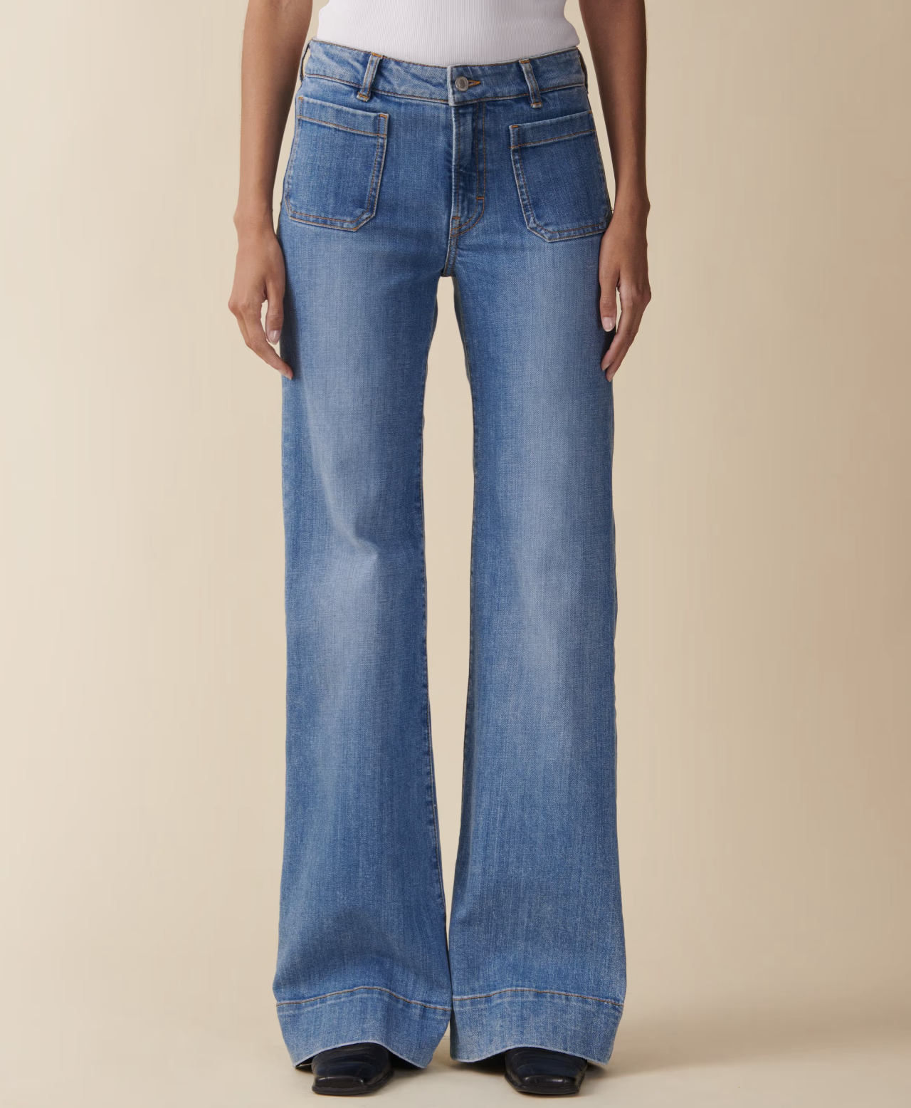 St Monica Low Jeans Light Classic Vintage