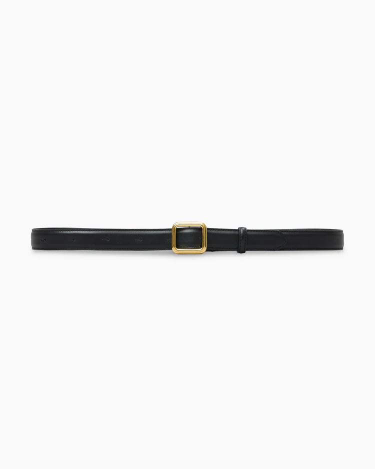 The Georgia Wide Belt Gold Solid Black Belter