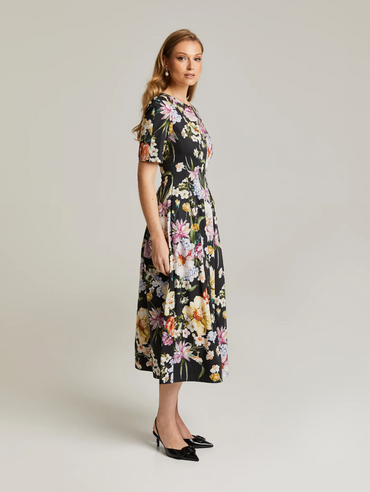 Julitta H Dress Secret Garden Black Kjoler