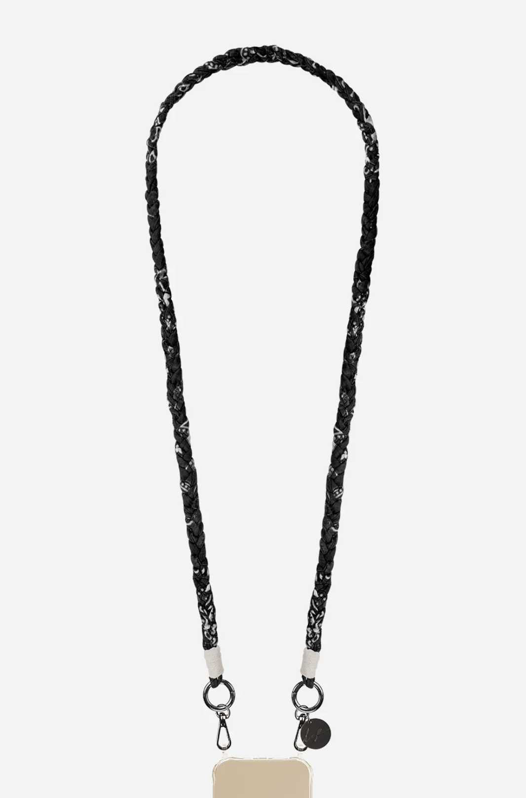 Accessories | Della Bandana Noir Tresse