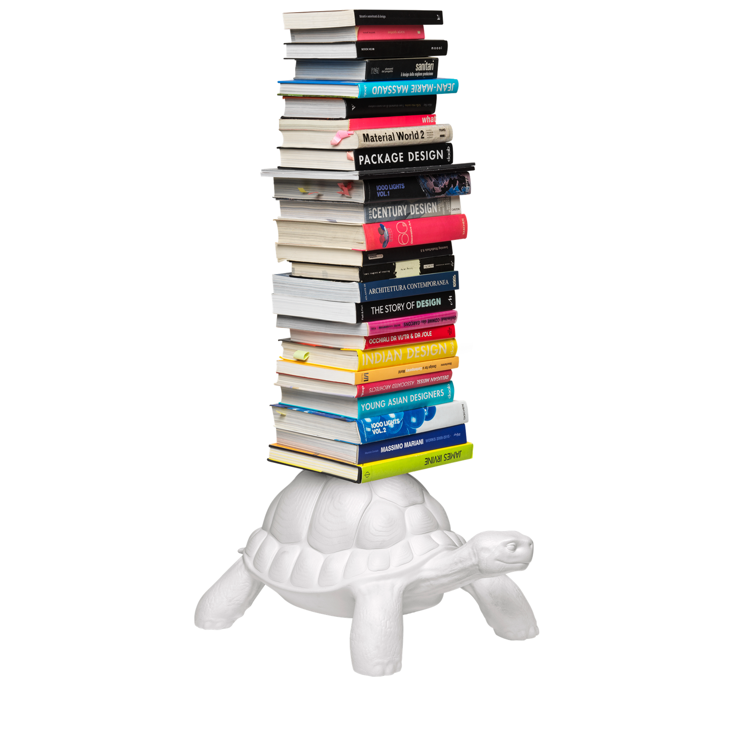 Turtle Carry Bookshelf White Hyller