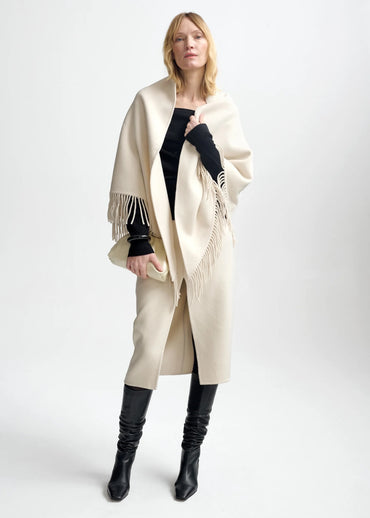 Alba Wool Scarf Eggshell Skjerf