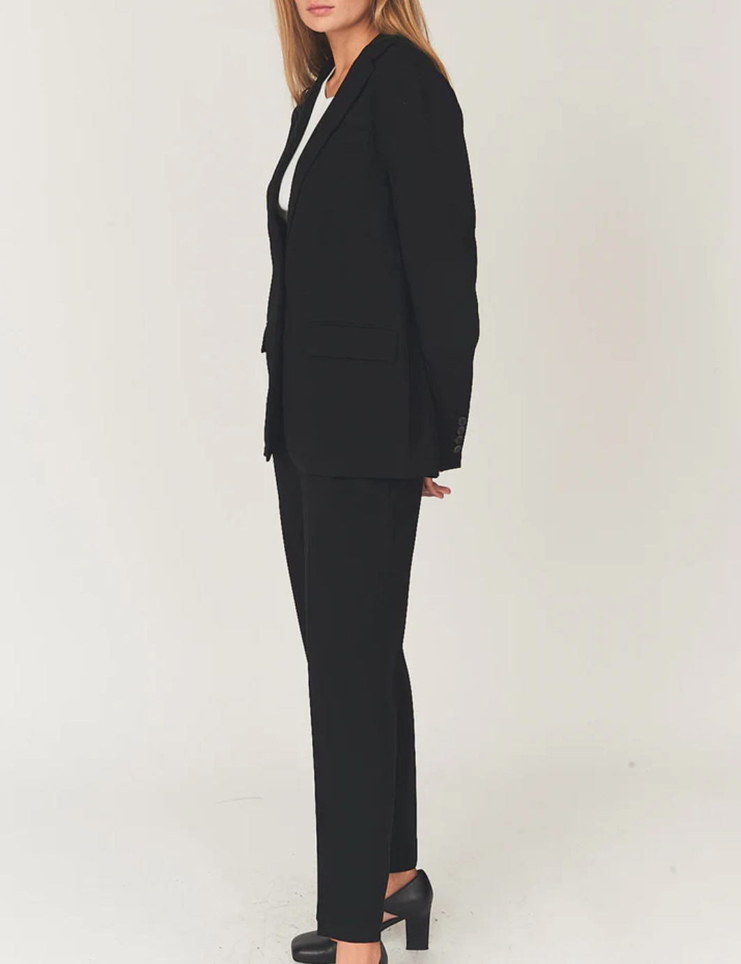 Crepe Blazer Black Blazere
