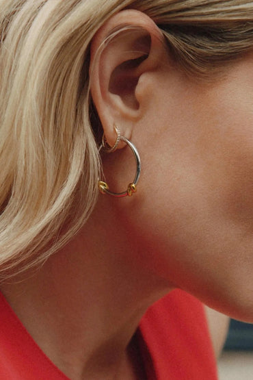 Lucy Williams Medium Double Knot Hoop Earrings