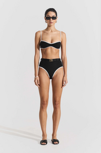 Ribbed Sport Bottom Black Badetøy