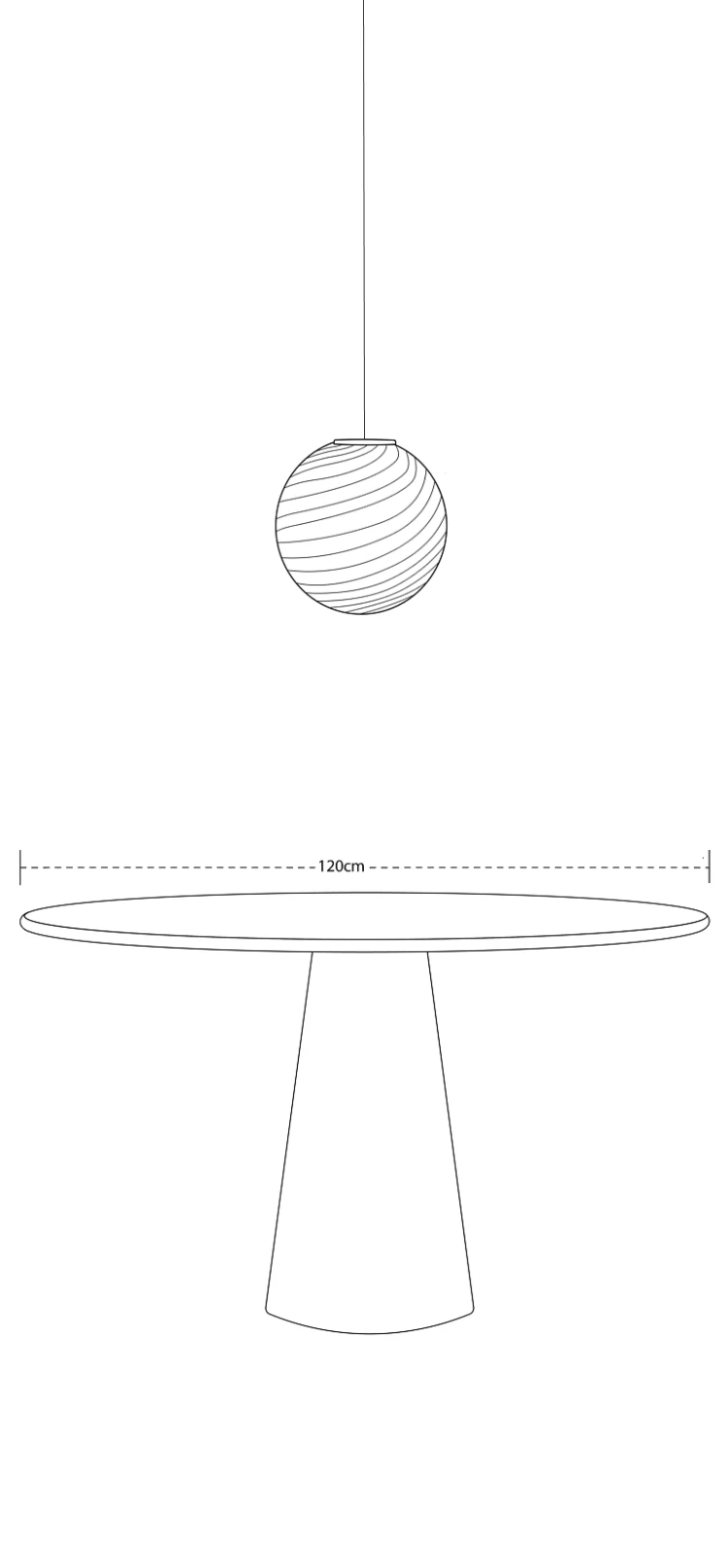 Ø30 Murano Pendel Bubble Gum Lamper