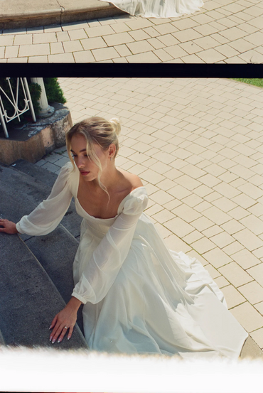 Kjoler | Alette Maxi Dress Long Sleeve Ivory