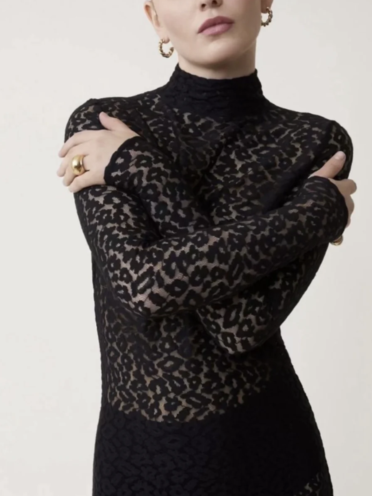 Lorena Blouse Noir Bluser