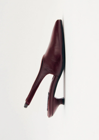 Eros Burgundy Leather Mules Sko