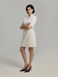 Celia 50 Skirt White Skjørt