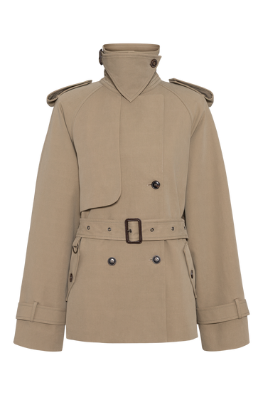 Majorstuen Trench Short Khaki Yttertøy