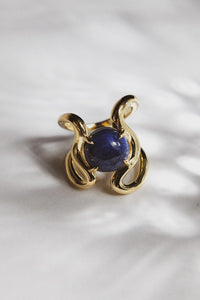 Reef Ring Lapis Gold Ringer