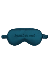 Cheri Silk Sleeping Mask Teal Blue Tilbehør