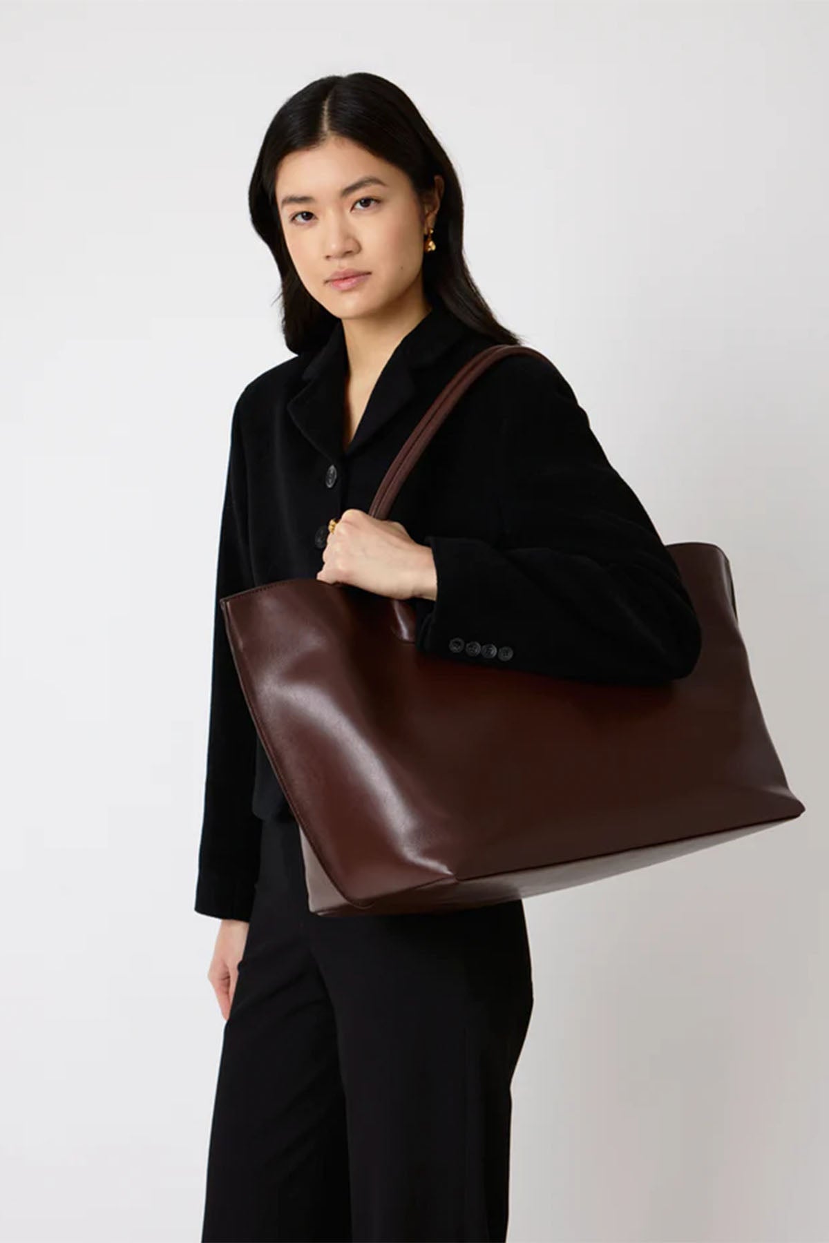 Vesker | The Eva Weekend Tote - Sepia Brown