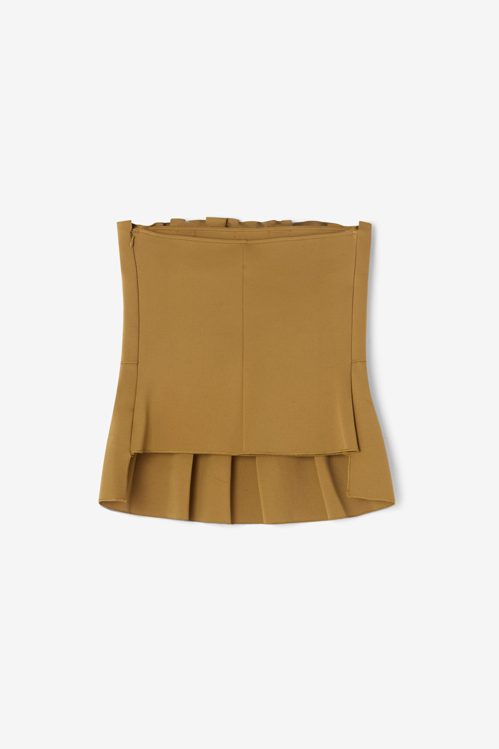 Sculpted Tube Top Dull Gold Bluser