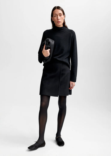 Kaia Wool Skirt Black Skjørt